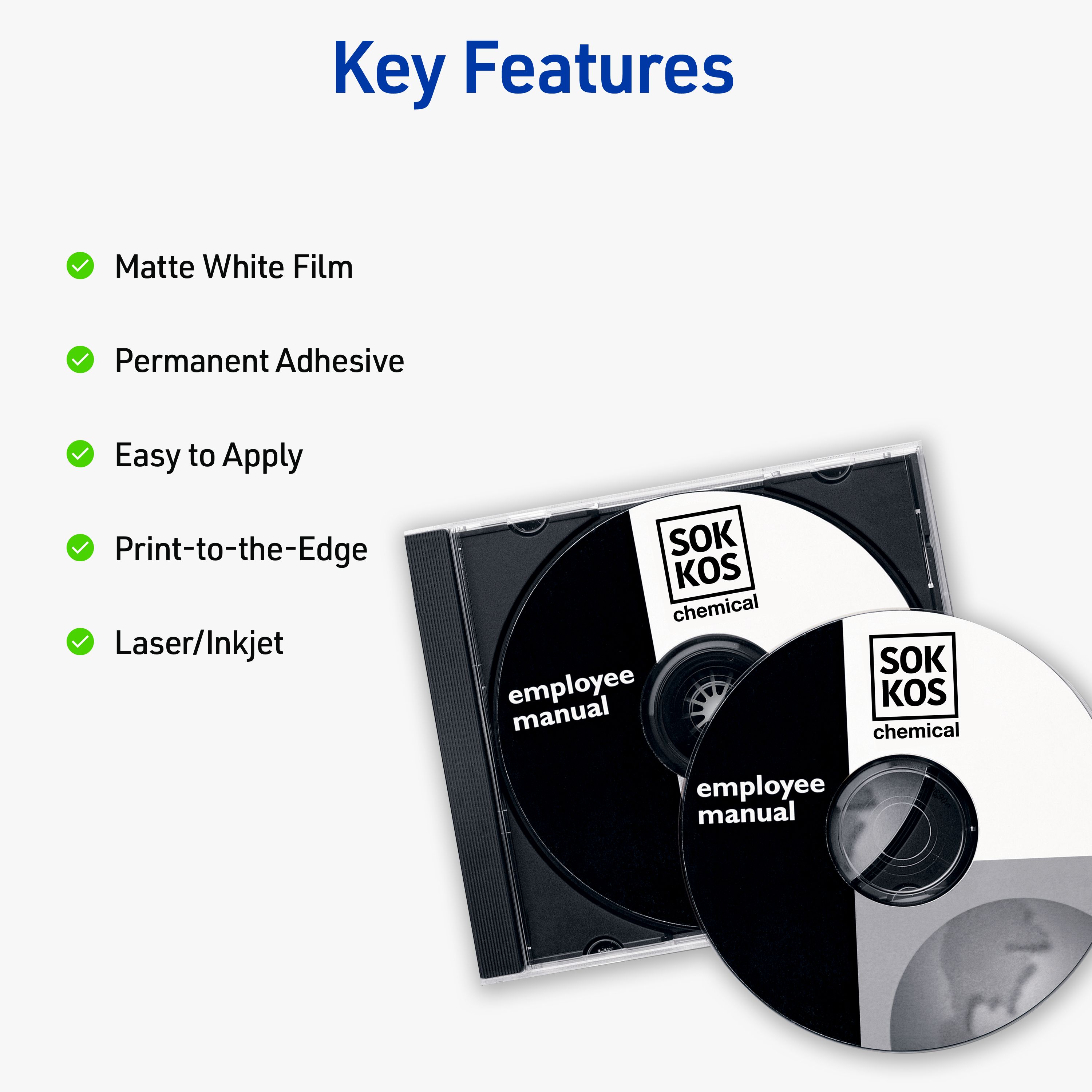 DVD Labels, 20 DVD Labels & 40 Spine Labels 8962 | Avery